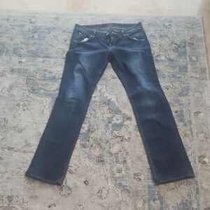 Hudson Jeans Dark Blue Straight Leg Women's Jeans